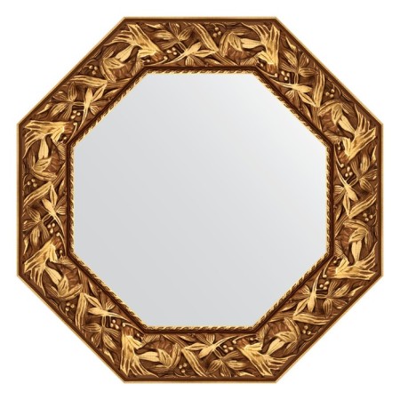 Mirror in the baguette frame, Byzantium gold is 99 mm, 63x63 cm