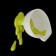 Pan "funnel with green paint", 10 × 11 × 16 cm