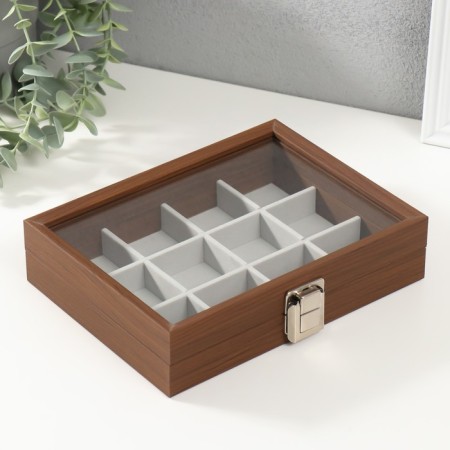 Casket wood for jewelry "Brown" 5x21x16 cm