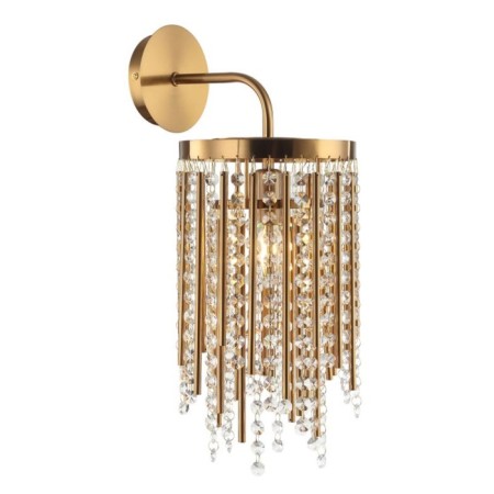 Lamp wall crystal Grandex 1xe14 40W, size 20x25.1x45 cm, bronze color