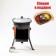 Set for pilaf 3 subjects: cauldron 6 liters, stove for a cauldron, noise 43 cm, seasoning as a gift