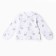 Blouse with closed handles, white color, height 62 cm