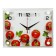 Wall clock: kitchen, "cherry", silent, 20 x 26 cm