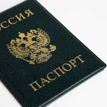 Cover for passport, green color-3