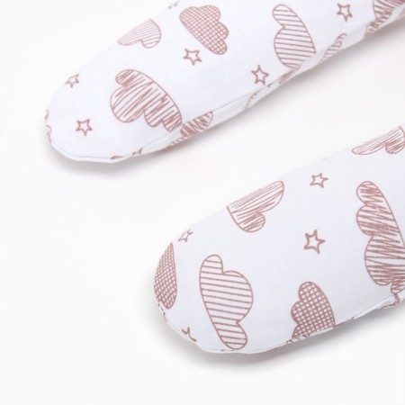 Children's sliders, white color/clouds, height 74cm-2