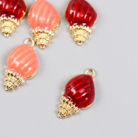 Decor for creativity Metal, enamel "Sea shell" mix 1.3x2.4 cm-1