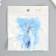 Decor for creativity textile embroidery "Blue butterfly" 4.7x5.5 cm