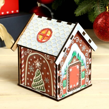 Tea house "Gingerbread house" 10.5x9.5x12 cm-1