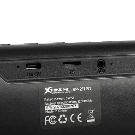 Computer speakers Xtrike Me SP-211BT, 10 W, BT5.0, backlight, 1200 mAh, black-6