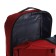 Youth backpack made of textiles, external pocket, red color