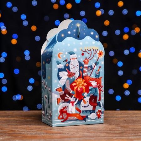 Gift box "Fantasy" in green 12 x 7 x 23 cm-1