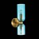 Sconces st. SL1180.211.02. Treviso. 2x40 watts, E14, 12x36 cm, golden color