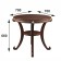 Gloria Gloria table, 740x740x650, walnut