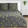 Bed linen Ethel Euro "Grey Storm" 200*217 cm, 220*240 cm, 70*70 cm - 2 pcs, calico 125 g/m2