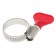 Clamp with the "lamb" Zein English, diameter 16-27 mm, width 9 mm, stainless steel