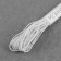 Hat elastic band, 1 mm, 10 ± 0.5 m, white color
