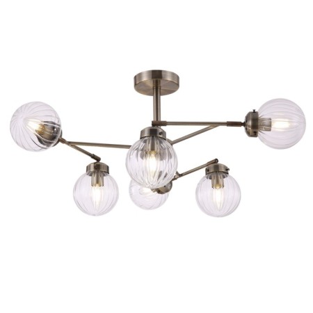 Luer 40W, 6HE14, 32x74 cm, brass