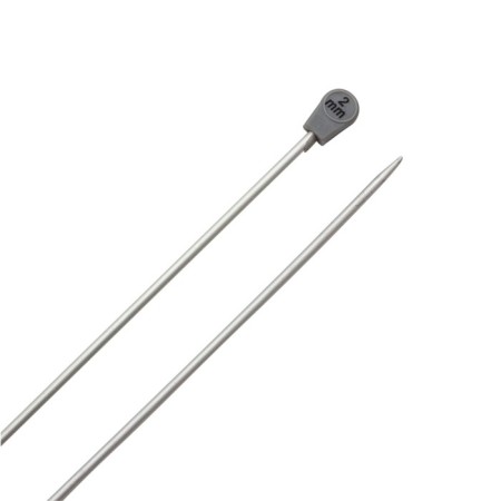 Right aluminum knitting needles with 35 cm/2.0 mm coating-2