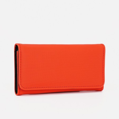 Women's wallet on magnet, red color