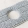 Rectangular Raccoon Rectangular Nazveka, with a neckline, 30 × 14.5 cm, microfiber, gray color gray