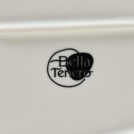 Porcelain dish for serving with bamboo handle Bellatenero, 36.5 × 16 × 2 cm, white color-4