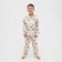 Pajama nursery (shirt, trousers) kaftan "dinosaurs", p. 110-116, white