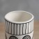 VAZ Coramics Table "Picasso" (manual painting) Ornament, 20x9.5 cm, black and white