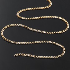 A chain without a carbine l = 50 cm (set 5 pcs.) 4.6 × 3 × 0.8 mm, SM-1319, Color gold