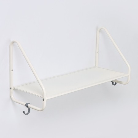 Wall -mounted shelf "Barcelona 21", 65 × 24.5 × 30 cm, white color-1