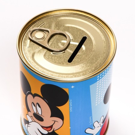 Metal piggy bank, 9.5 cm x 7.5 cm x 7.5 cm "Mouse", Mickey Mouse-4
