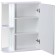 Bathroom mirror "Tura 5500", with two shelves, 55 x 15.4 x 70 cm