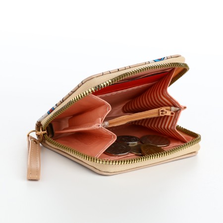Children's wallet with lightning, beige color-5