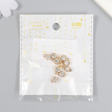 Decor for creativity Metal "Diamond in the frame" set of 10 pcs 0.6x0.6 cm-4