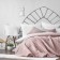 Konni set: cover 230 x 250 cm, pillowcase 45 x 45 cm - 2 pcs, pink color