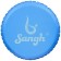 Massage roller SANGH, 45x15 cm, blue color
