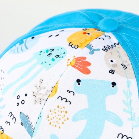 Baby cap for the boy "Underwater World", rr. 48-50-2
