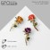 Brooch "Rose" with leaves, color mix in gold (indivisible packing 12 pcs., Price per pcs.)