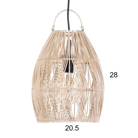 Ceiling Lamp from Rotan "Aldo" 1x120W, E27, 23x23x30 cm-3