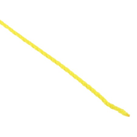Knitting cord "Classic" without a core 100% polyester width 4mm 100m (lemon)-1