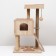 Complex for cats with a claw, with a house, 58 x 54 x 87cm, chipboard, sonoma color