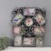 Photo frame Plastic in 9 photos 10x10, 10x15 cm "Patterns" Dark silver 54x49 cm