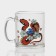 New Year's glass tea mug "Flowers and snakes", 320 ml, mix