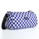 Sports bag with lightning, long belt, white/blue color