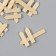 Decor for creativity tree "Index" natural set 10 pcs 3x5 cm