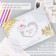 Photo album 25 sheets (stickers+rings) "Wedding day" embossing gold 19x27x3 cm