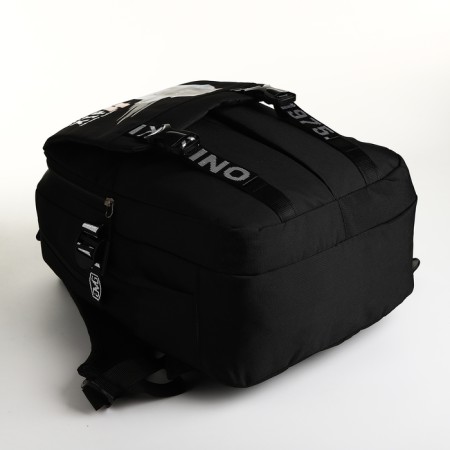 Youth backpack from lightning textiles, 5 pockets, black color-4