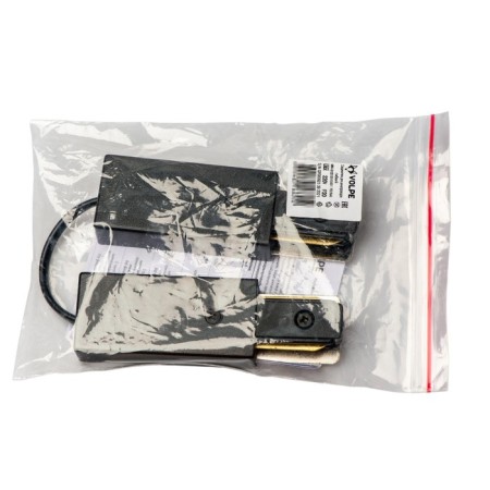 The connector for 2 tire pipelines type G, flexible. Single -phase. Uniel, IP20, black color-1