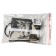 The connector for 2 tire pipelines type G, flexible. Single -phase. Uniel, IP20, black color