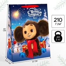 Gift package, 31x40x11.5 cm, packaging, Cheburashka
