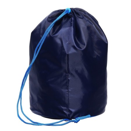 A bag for shoes and balls 360 x 220 mm, round bottom D 220 mm, calligrata (soft polyester, density 210 D), dark blue-3
